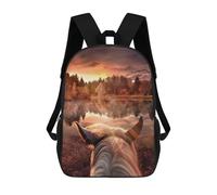 sinyumoney Long Lonesome Ride Sac À Dos Enfant, Sac D'école, Sac À Dos Imprimé 3D Avec Motif De Dessin Animé, Grande Capacité, Pour Garçons Et Filles 17inch
