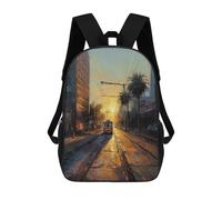 sinyumoney Los Angeles Charm USA Sac À Dos Scolaire Imprimé En 3D Pour Garçons Et Filles, Sac À Dos Pour Ordinateur Portable Pour Enfants/étudiants/adultes 17inch