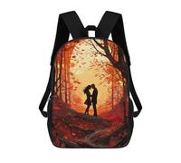 sinyumoney Love in Autumn Sacs À Dos Imprimés En 3D Pour Enfants, Sacs D'école Tendance Pour Garçons, Élèves Du Primaire Et Du Collège 17inch