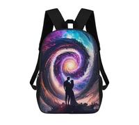 sinyumoney Love in The Cosmic Spiral Sacs À Dos, Sac À Dos Enfant, Sac D'école, Sac À Dos De Voyage Imprimé En 3D, Accessoire De Mode, Sac À Dos Imperméable Pour Enfants 17inch