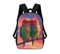 sinyumoney Lovebirds Sunset Embrace Sac À Dos Imprimé En 3D Pour Enfants, Sac À Dos Scolaire, Sac À Dos De Voyage Pour Enfants, Sac À Livres Grande Capacité, Sac À Dos Pour Enfants 17inch