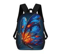 sinyumoney Luminous Butterfly - Expressionist Animal Art Sac À Dos Scolaire Imprimé En 3D Pour Garçons Et Filles, Sac À Dos Pour Ordinateur Portable Pour Enfants/étudiants/adultes 17inch
