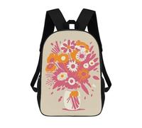 sinyumoney Luna Bouquet of Flowers Sacs À Dos Scolaires, Sacs À Dos Décontractés Pour L'école, Le Travail Et Les Voyages, Pour Le Campus, Les Activités De Plein Air Et Le Sport 17inch