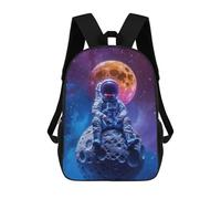 sinyumoney Lunar Solitude Sacs À Dos Imprimés En 3D Pour Enfants, Sacs D'école Tendance Pour Garçons, Sacs De Voyage, Sacs Scolaires Pour Élèves Du Primaire 17inch