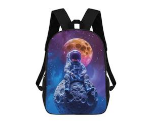 sinyumoney Lunar Solitude Sacs À Dos Imprimés En 3D Pour Enfants, Sacs D'école Tendance Pour Garçons, Sacs De Voyage, Sacs Scolaires Pour Élèves Du Primaire 17inch