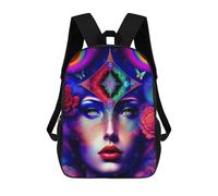sinyumoney Mademoiselle Prismatic Sacs À Dos Imprimés En 3D Pour Enfants, Sacs D'école Tendance Pour Garçons, Sacs De Voyage, Sacs Scolaires Pour Élèves Du Primaire 17inch