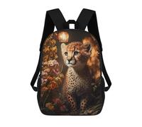 sinyumoney Magic Fantasy Cheetah Cub Sac À Dos Scolaire Pour Adolescents, Imprimé En 3D, Ajustable, À Poches Tendance, Pour Enfants, Garçons, Filles, Étudiants Et Adolescents 17inch