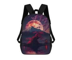 sinyumoney Magic Flowers The Lake Sac À Dos Pour Enfants, Impression 3D, Sac D'école Pour Garçons Et Filles, Sac À Dos Tendance Et Décontracté Pour Écoliers 17inch