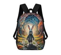 sinyumoney Magic Forest Pathway Sacs À Dos Pour Enfants, Cartables 3D Personnalisés Pour Garçons Et Filles, Grands Sacs À Dos Scolaires Décontractés 17inch