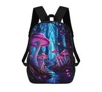 sinyumoney Magic Mushroom Forest Sac À Dos Enfant, Cartable Pour Garçons Et Adolescents, Sac À Dos De Voyage, Sac À Dos Scolaire, Sac À Livres 17inch