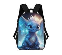 sinyumoney Magical Baby Dragon Artwork -2 Sac À Dos Scolaire Pour Enfants 17 Pouces, Sac À Dos Décontracté Pour Les Voyages, Grand Sac À Dos De Jour Pour Garçons Et Filles 17inch