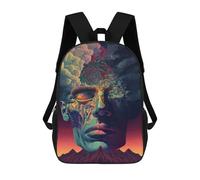 sinyumoney Magical Canine Aurora Sac à Dos Impression 3D Sac Enfant École primaire Sac à Dos de Jour Sac d'école Léger pour Enfants Filles Garçons Maternelle Sac à Déjeuner, Whispers Of The Cosmos -1