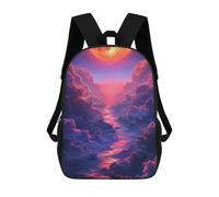 sinyumoney Magical Clouds Sunset Sky Sacs À Dos Pour Enfants, Sac À Dos Scolaire Imprimé En 3D Pour Enfants, Sac À Dos De Voyage, Sac À Livres Pour Enfants 17inch Sac D'école