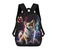 sinyumoney Magical Corgi in Space Sacs À Dos Décontractés Pour Enfants, Sacs D'école Pour Adolescents, Filles Et Garçons, Sacs À Dos Pour Livres 17inch