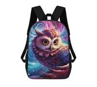 sinyumoney Magical Cosmic Owl Sac À Dos Scolaire Imprimé En 3D Pour Enfants, Sac À Dos De Voyage, Sac Tendance Et Décontracté Pour Écoliers 17inch