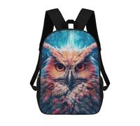 sinyumoney Magical Cosmic Owl Sac À Dos Scolaire Pour Enfants, Imprimé En 3D, Tendance Et Décontracté, Pour Garçons, Élèves Du Primaire Et Du Collège 17inch