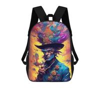sinyumoney Magical Floral Sorcerer Sac À Dos Scolaire Pour Enfants, Imprimé En 3D, Pour Garçons, Élèves Du Primaire Et Du Collège 17inch