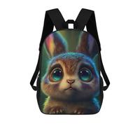 sinyumoney Magical Forest Bunny Sac À Dos Scolaire Pour Enfants Imprimé En 3D, Idéal Pour Les Voyages Et Les Livres 17inch