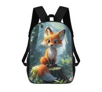 sinyumoney Magical Forest Fox Adventure Sacs À Dos Pour Enfants, Sac À Dos Scolaire Imprimé En 3D Pour Enfants, Sac À Dos De Voyage, Sac À Livres Pour Enfants 17inch Sac D'école