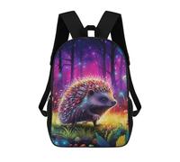 sinyumoney Magical Forest Hedgehog Sac À Dos Scolaire Imprimé En 3D, Sac À Dos Tendance Pour Enfants, Sac À Dos Pour Garçons, Élèves Du Collège 17inch