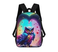sinyumoney Magical Forest Owl -2 Sac À Dos Enfant, Cartable, Sacs À Dos Scolaires Imprimés En 3D Pour Élèves Du Primaire Et Du Collège, Cadeau D'anniversaire Pour Adolescents 17inch