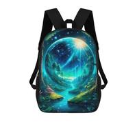 sinyumoney Magical Forest Sac À Dos Imprimé En 3D Pour Enfants, Sac D'école, Sac De Voyage Grande Capacité, Sac À Livres, Sac À Dos Pour Enfants 17inch