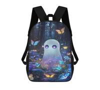 sinyumoney Magical Forest Spirit with Butterflies Sac À Dos Scolaire Pour Enfants Imprimé En 3D, Idéal Pour Les Voyages Et Les Lectures, Pour Les Garçons Et Les Élèves Du Primaire 17inch