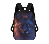 sinyumoney Magical Fox Art Print Sacs À Dos Pour Enfants, Sac À Dos Scolaire Imprimé En 3D Pour Enfants, Sac À Dos De Voyage, Sac À Livres Pour Enfants 17inch Sac D'école