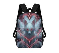 sinyumoney Magical Fox Artwork Sac À Dos Scolaire Pour Enfants, 43 Cm (17 Pouces), Imprimé En 3D, Pour Garçons, Élèves Du Primaire Et Du Collège