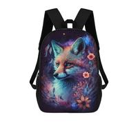 sinyumoney Magical Fox Artwork Sacs À Dos Pour Enfants, Sac À Dos Scolaire Imprimé En 3D Pour Enfants, Sac À Dos De Voyage, Sac À Livres Pour Enfants 17inch Sac D'école