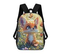 sinyumoney Magical Fox Garden 17inch Sac À Dos Scolaire Imprimé En 3D Pour Enfants, Style Décontracté Et Tendance, Idéal Pour Les Voyages Et Les Études.