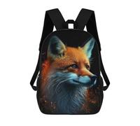 sinyumoney Magical Fox Portrait Sac À Dos Imprimé En 3D, Sac D'école Décontracté Et Tendance Pour Enfants, Sac D'école Pour Garçons, Collégiens 17inch
