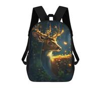 sinyumoney Magical Glowing Deer Sac À Dos Imprimé En 3D Pour Garçons, Sac D'école Grande Capacité, Sac De Voyage, Sac À Livres, Sac D'école Pour Garçons, Mochila 17inch