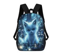 sinyumoney Magical Glowing Fox Sacs À Dos Tendance Imprimés En 3D 17inch Sac D'école Décontracté Pour Enfants, Garçons, Élèves Du Primaire Et Du Collège
