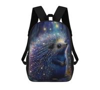 sinyumoney Magical Hedgehog Forest Sacs À Dos Scolaires Pour Garçons Et Filles, Sacs À Dos Décontractés Pour Le Sport, Sacs À Dos De Grande Capacité Pour L'école Primaire 17inch