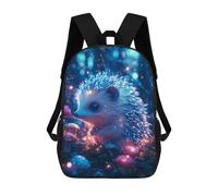 sinyumoney Magical Hedgehog Sac À Dos Enfant Fille 3D, Sac D'école, Sac À Dos Pour Tout-petits, Sac À Dos Décontracté, Sac À Livres Tendance 17inch