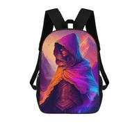 sinyumoney Magical Hooded Figure in Mountainscape Sacs À Dos Pour Enfants, Sac À Dos Scolaire, Sac À Dos Imprimé En 3D Pour Enfants, Sac À Dos De Voyage, Sac À Livres, Sac D'école Pour Enfants 17inch