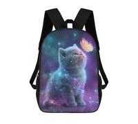 sinyumoney Magical Kitten with Butterfly Sac À Dos En Peluche À Motif Dessin Animé, Sac À Dos 3D Pour Enfants, Idée Cadeau D'anniversaire Pour Garçons Et Filles 17inch
