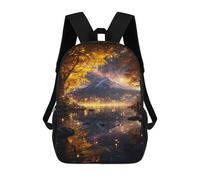sinyumoney Magical Mountain Reflections Sacs À Dos Pour Enfants, Sac À Dos Scolaire Imprimé En 3D Pour Enfants, Sac À Dos De Voyage, Sac À Livres Pour Enfants 17inch Sac D'école