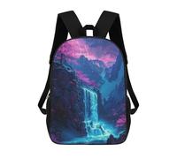 sinyumoney Magical Mountain Waterfall Sac À Dos Enfant Imprimé En 3D, Sac D'école Pour Garçons, Sac À Dos Cool Et Décontracté, Sac À Dos Amusant Pour Enfants Et Adolescents 17inch