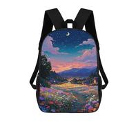 sinyumoney Magical Night Garden Pathway Sacs À Dos Décontractés Pour Enfants, Sacs D'école Pour Adolescents, Filles Et Garçons, Sacs À Dos Pour Livres 17inch