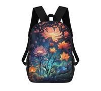 sinyumoney Magical Night Garden Sacs À Dos Imprimés En 3D Pour Enfants, Sacs D'école Tendance Pour Garçons, Élèves Du Primaire Et Du Collège 17inch