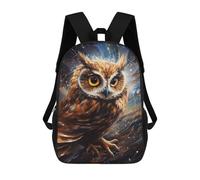 sinyumoney Magical Owl in Flight Sac À Dos Scolaire Pour Enfants, Grand Sac À Dos 3D, Cadeau Pour Enfants 17inch
