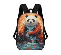 sinyumoney Magical Panda in Waterfall Sac À Dos Scolaire Imprimé En 3D Pour Garçons Et Filles, Sac À Dos Pour Enfants, Sac De Voyage 17inch