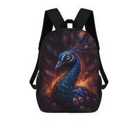 sinyumoney Magical Peacock Artwork -1 Sac À Dos Scolaire, Sac D'affaires Résistant Pour Ordinateur Portable, Pour Hommes Et Femmes 17inch