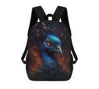 sinyumoney Magical Peacock Artwork 17inch Sacs À Dos Scolaires Imprimés En 3D - Sacs À Dos Tendance Pour Garçons Du Primaire Et Du Collège