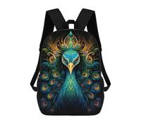 sinyumoney Magical Peacock Artwork Sacs À Dos Décontractés Pour Enfants, Sacs D'école Pour Adolescents, Filles Et Garçons, Sacs À Dos Pour Livres 17inch