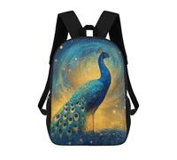 sinyumoney Magical Peacock in Starry Sky Sacs À Dos Scolaires Pour Garçons Et Filles, Sacs À Dos Décontractés Pour Le Sport, Sacs À Dos De Grande Capacité Pour L'école Primaire 17inch
