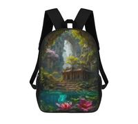 sinyumoney Magical Place Sacs À Dos Pour Enfants, Cartables Imprimés En 3D, Sacs À Dos Pour Élèves Du Primaire Et Du Collège, Garçons Et Filles 17inch