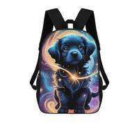 sinyumoney Magical Puppy in Space -1 Sacs À Dos Décontractés Pour Enfants, Sacs D'école Pour Adolescents, Filles Et Garçons, Sacs À Dos Pour Livres 17inch